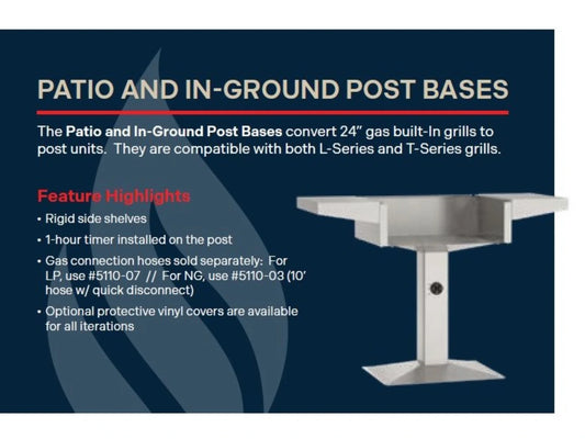 AOG 24" Patio Post Grill Base