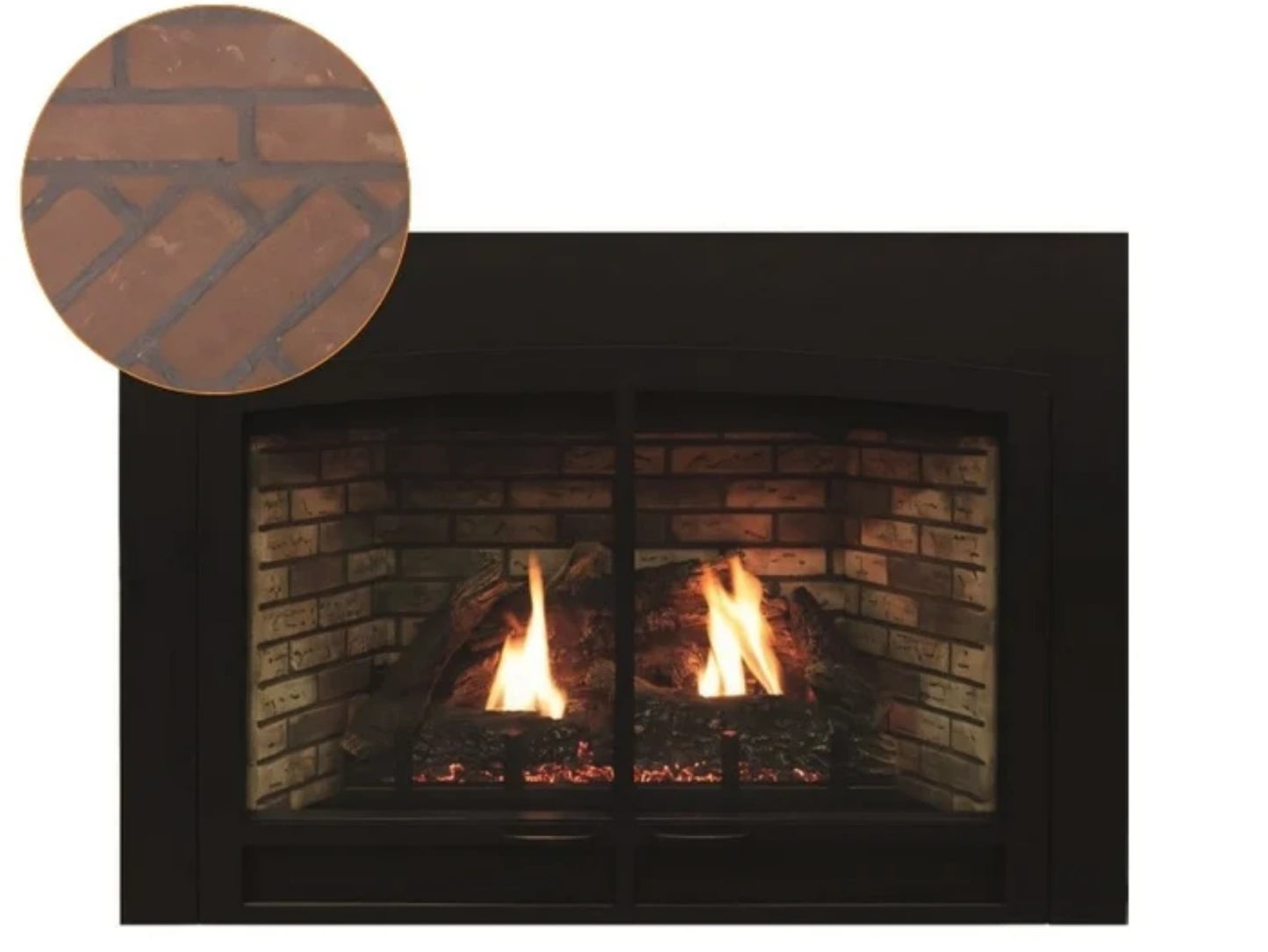 Empire White Mountain Hearth Innsbrook 34" Large Direct Vent Clean Face Traditional Gas Fireplace Insert with Intermittent Pilot Control