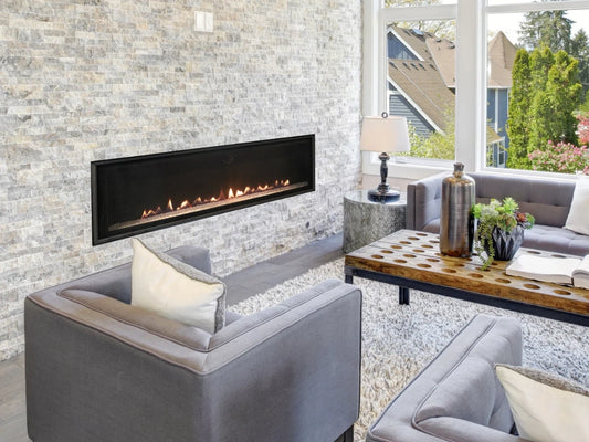 Empire Hearth Loft 46" Direct Vent Linear Natural Gas Fireplace with Millivolt Control and On/Off Switch