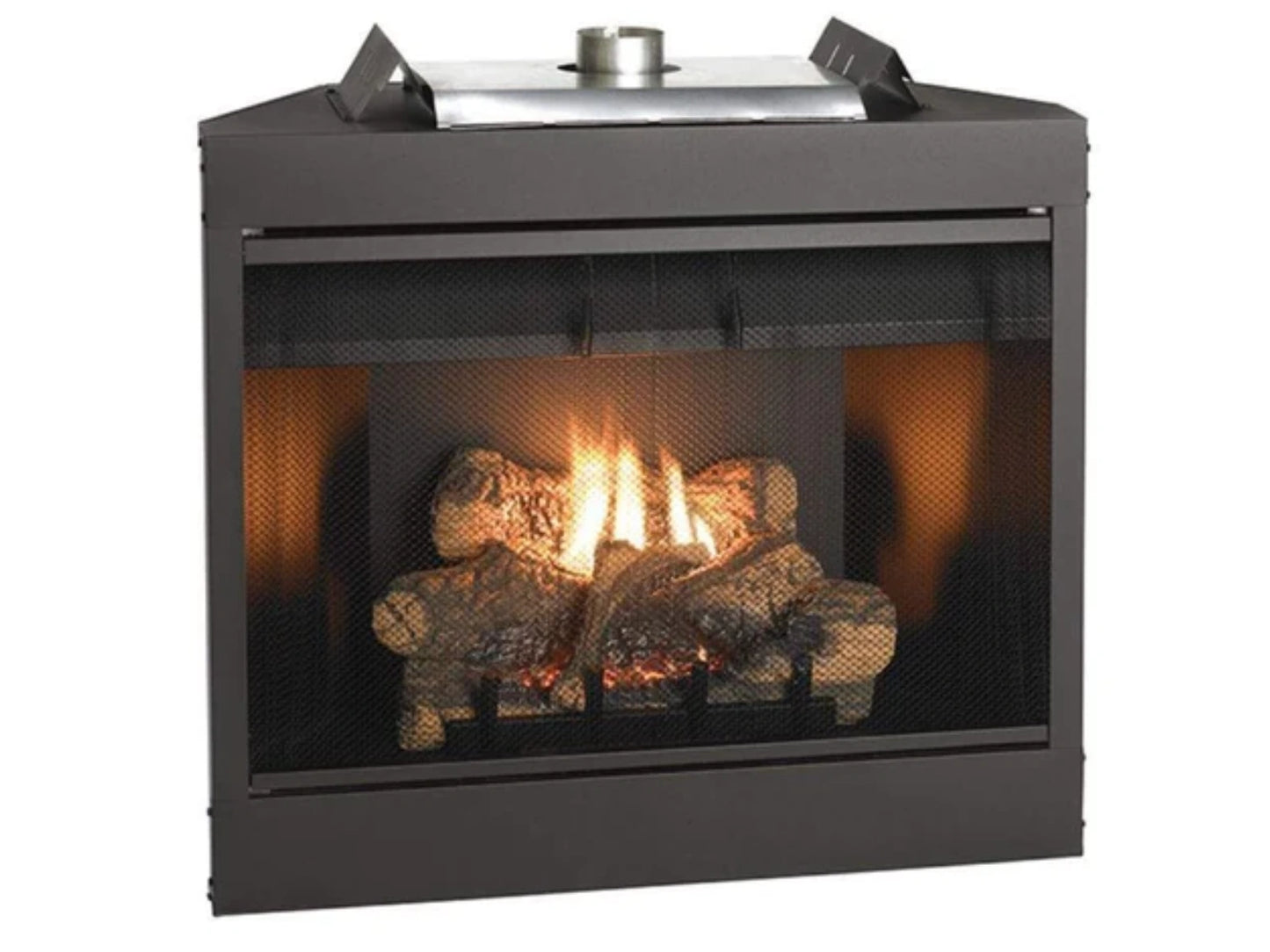 Empire White Mountain Hearth Keystone 36 Direct Vent Deluxe Propane Gas Fireplace with Millivolt Control with On/Offf Switch