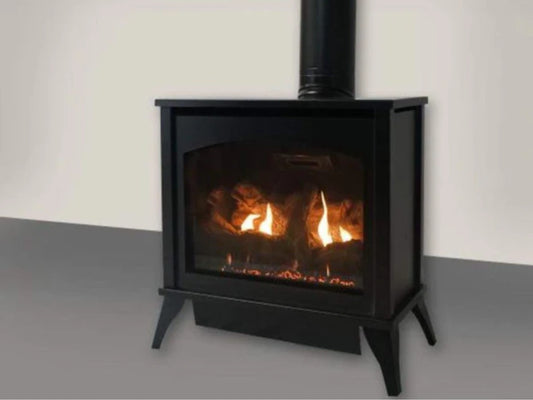 Empire White Mountain Hearth Spirit 27" Direct Vent Medium Steel Gas Stove with IPI Control and On/Off Switch