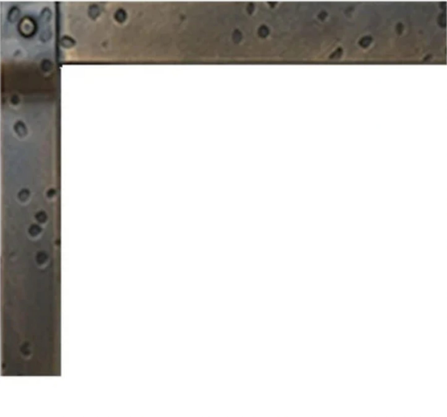 Empire White Mountain Hearth Distressed Pewter Forged Iron Frame for Direct Vent Fireplace Insert