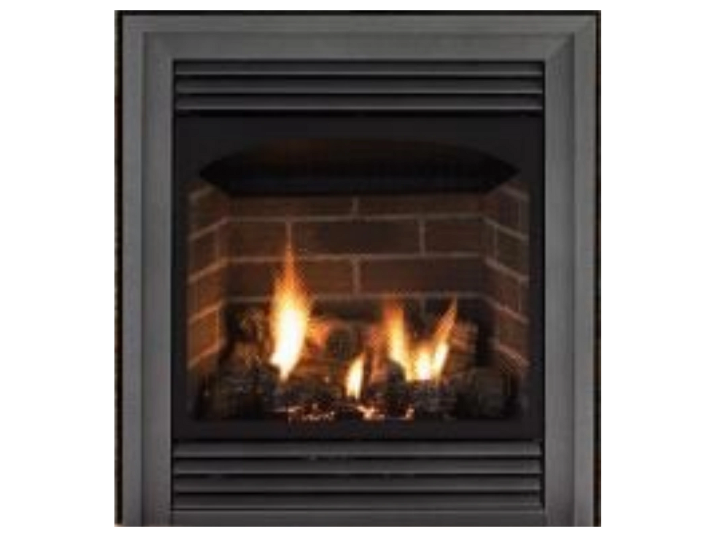 Empire White Mountain Hearth Vail 24" Vent Free Premium Propane Gas Fireplace with Slope Glaze Burner IPI Control and On/Off Switch