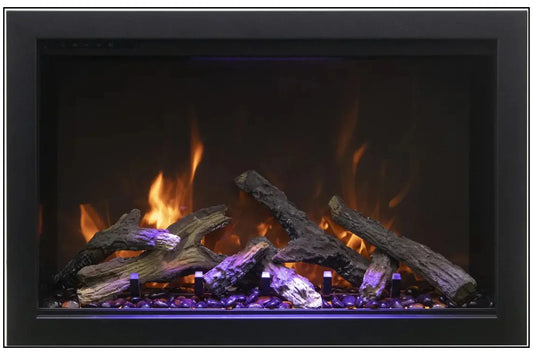 Classic 30" Indoor/Outdoor Full Frame Built-in Smart Electric Fireplace