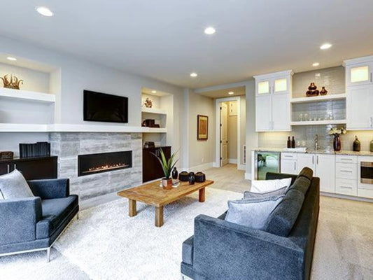 Empire White Mountain Hearth Loft 42" Direct Vent Linear Propane Gas Fireplace with IPI Control and On/Off Switch