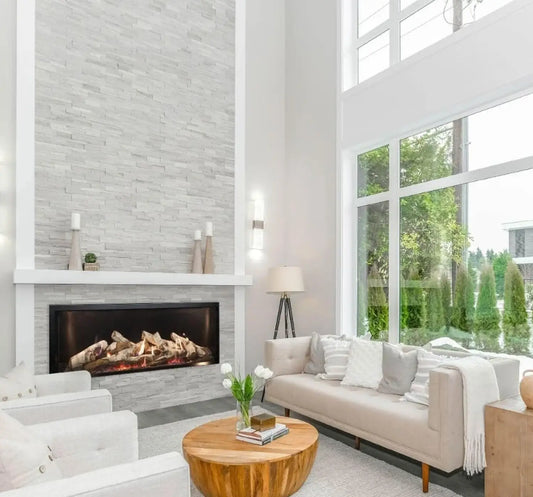 Empire White Mountain Hearth McKinley 60" TruFlame Direct Vent Linear Gas Fireplace