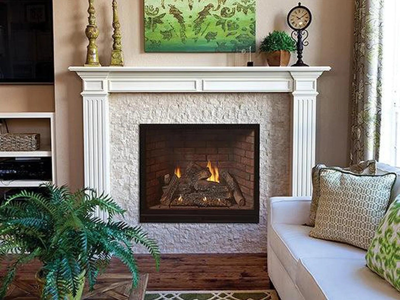 Empire White Mountain Hearth Tahoe Clean Face 36" Direct Vent Traditio ...