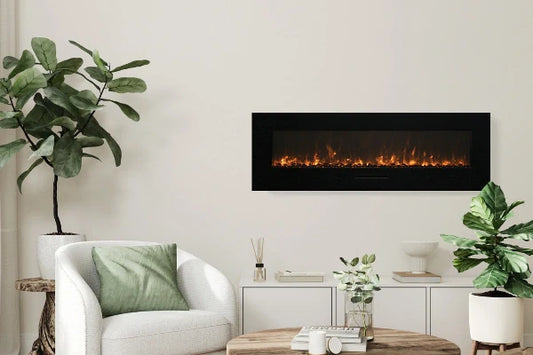 50" Wall Mount or Flush Mount Indoor Outdoor Smart Electric Fireplace