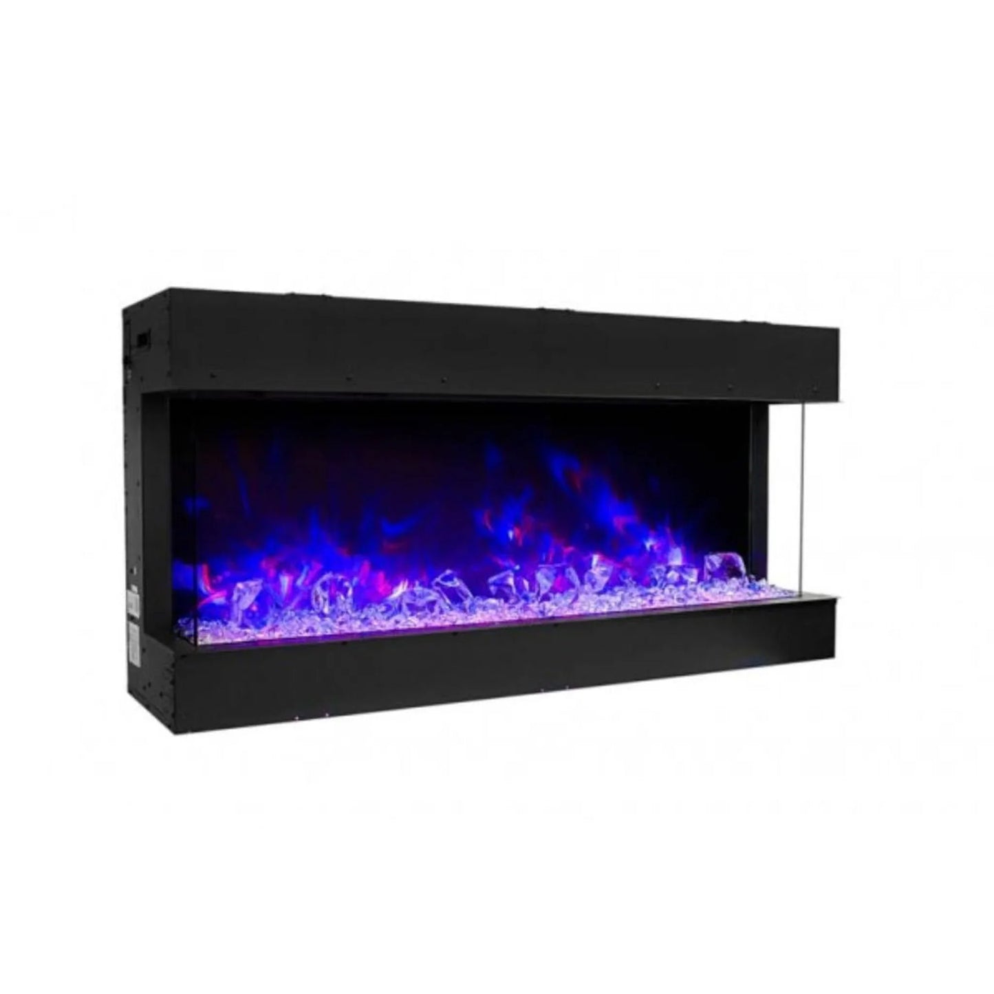 Amantii Trv View Slim 40" Indoor Outdoor 3 Sided Electric Fireplace | 40-TRV-SLIM