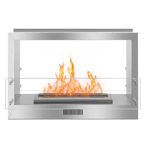 38" Stainless Steel Double Sided Ethanol Firebox