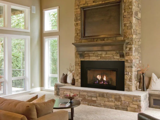 Empire White Mountain Hearth Innsbrook 27" Vent Free Small Gas Fireplace Insert with Millivolt Control and On/Off Switch