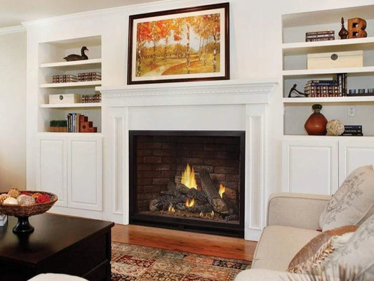 Empire White Mountain Hearth Tahoe Clean Face 42" Direct Vent Traditional Luxury Natural Gas Fireplace with IPI Control and On/Off Switch