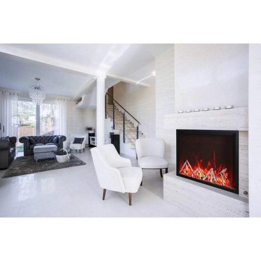 Tru View Extra Tall 40" Indoor Outdoor WiFi Enabled 3 Sided Electric fireplace