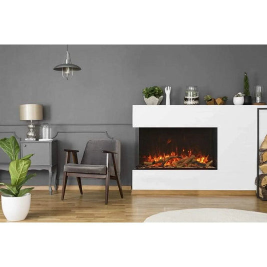 Tru View Extra Tall 40" Indoor Outdoor WiFi Enabled 3 Sided Electric fireplace