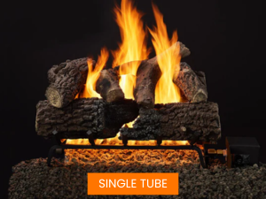 Timberland and Smoldering Oak 18" 9-Piece Vented Gas Log Set