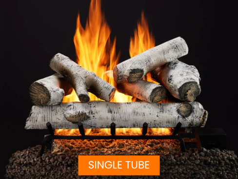 Majestic Woodland Birch 30" 10-Piece Vented Gas Log Set