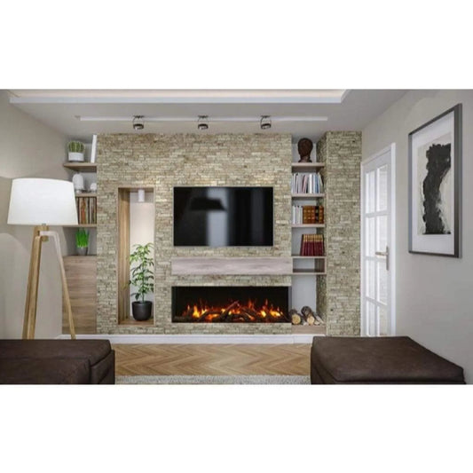 Tru View Extra Tall 50" Indoor Outdoor WiFi Enabled 3 Sided Electric fireplace