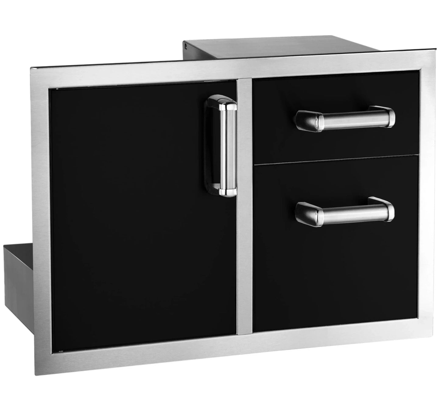 Fire Magic Echelon Black Access Door with Double Drawer