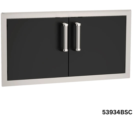 Fire Magic Echelon Black Double Access Doors, Reduced Height