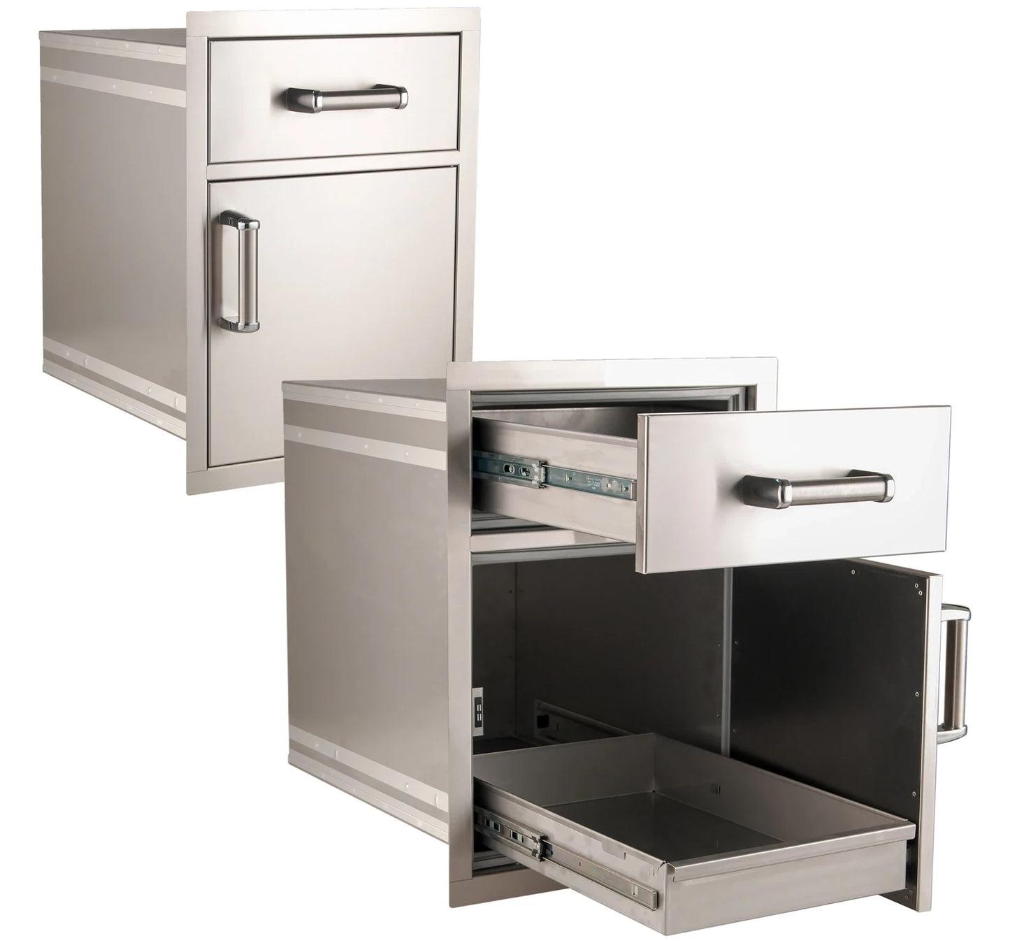 Fire Magic Premium Flush Sealed Medium Pantry Door/Drawer Combo