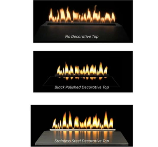 Empire White Mountain Hearth Loft Series 24" Vent Free Multi Sided Propane Gas Fireplace Burner with IPI Control and On/Off Switch