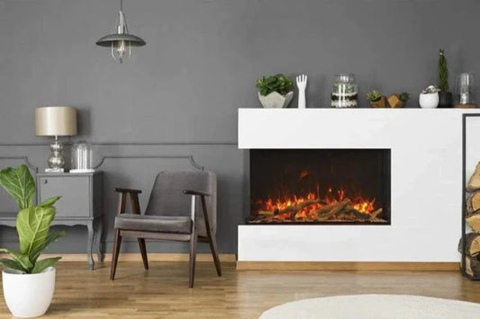 Tru View Extra Tall 60" Indoor Outdoor WiFi Enabled 3 Sided Electric fireplace