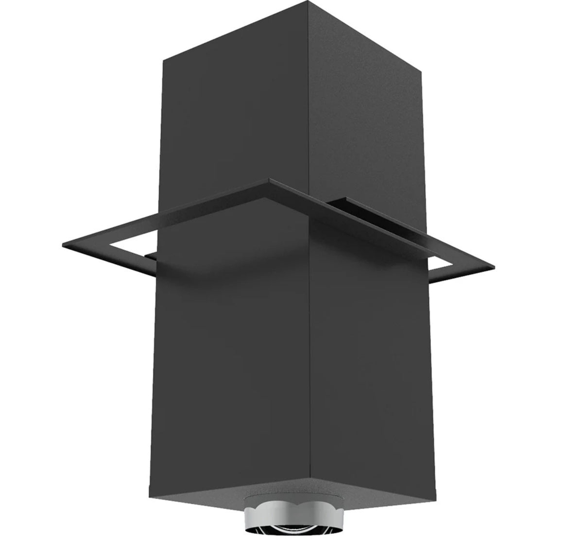 Superior Black Cathedral Ceiling Support for 6" Snap-Pak Chimney