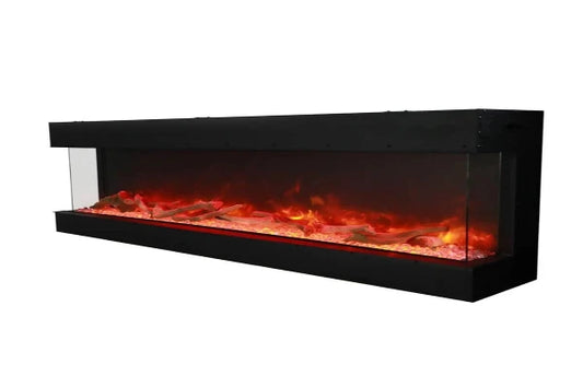 Tru View Deep 72" Indoor Outdoor 3 Sided Smart Electric fireplace