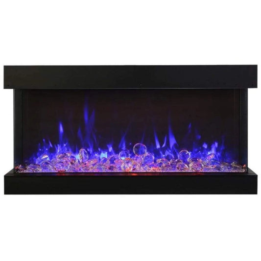 Tru View Extra Tall 72" Indoor Outdoor WiFi Enabled 3 Sided Electric fireplace