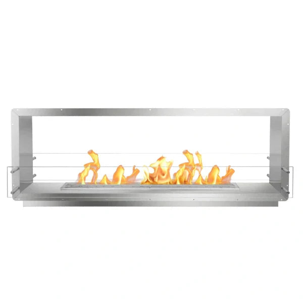 72" Stainless Steel Double Sided Ethanol Firebox
