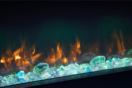 BAY SLIM 60" Indoor/Outdoor 3-Sided Smart Electric Fireplace