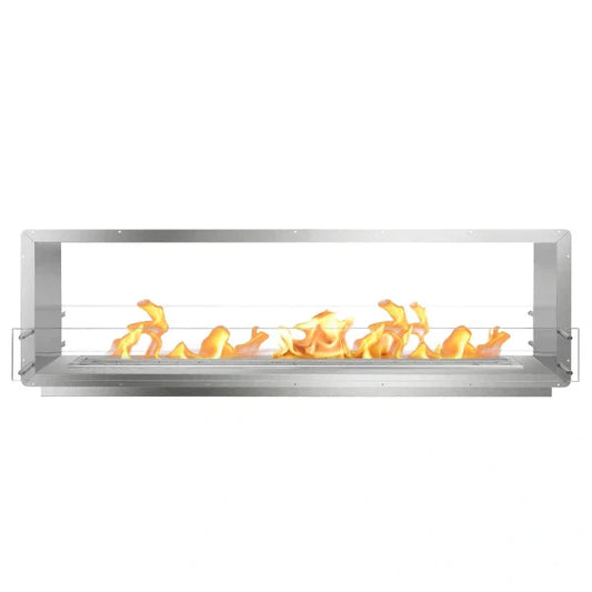 84" Stainless Steel Double Sided Ethanol Firebox