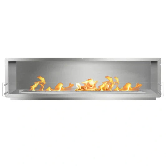 96" Stainless Steel Single Sided Ethanol Firebox
