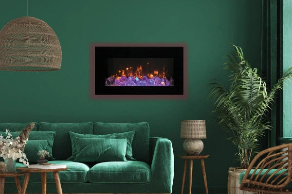 60" Wall Mount or Flush Mount Indoor Outdoor Smart Electric Fireplace
