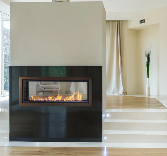 Monessen Artisan 48" Double-Sided See Through Vent Free Liquid Propane Linear Fireplace with IntelliFire Plus Ignition