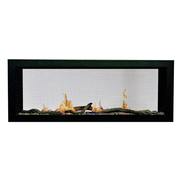 Amantii Sierra Flame Emerson 48" See-Through Natural Gas Slim Linear Gas Fireplace | EMERSON-48-DELUXE-NG