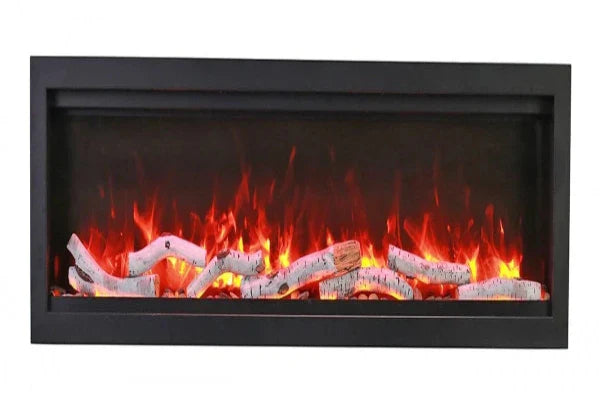Amantii Symmetry Bespoke 42" Indoor Outdoor Built-In Smart Electric Fireplace | SYM-42-BESPOKE