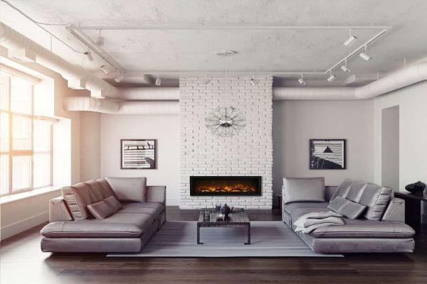 Symmetry Bespoke 42" Indoor Outdoor Built-In Smart Electric Fireplace