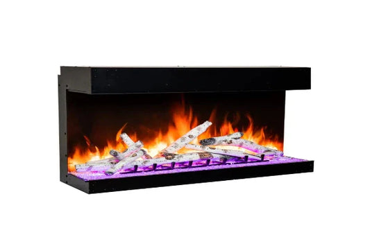 Tru View Bespoke 45" Indoor Outdoor 3 Sided Electric fireplace