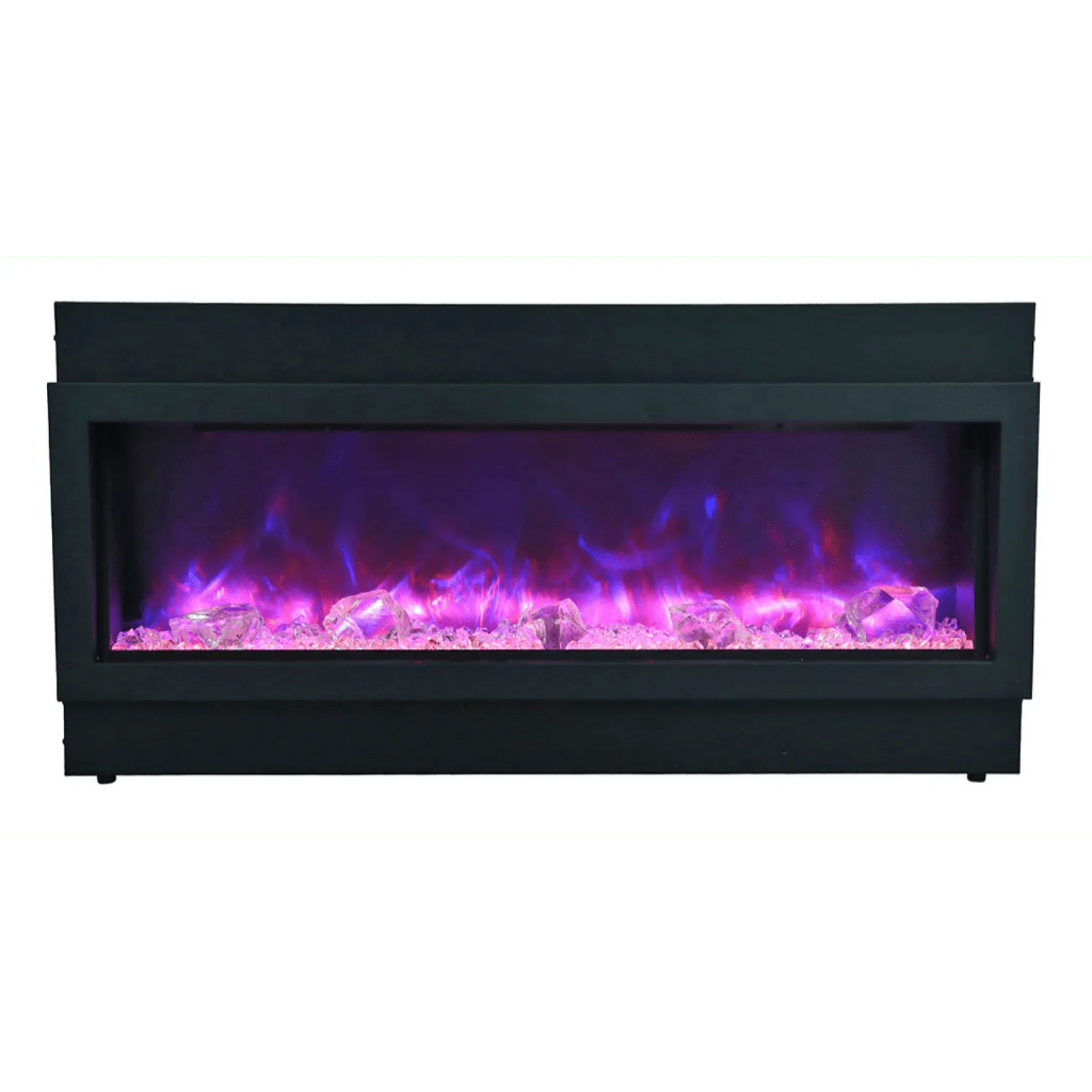 Amantii Panorama Deep Xtra Tall 60" Full View Indoor Outdoor WiFi Enabled Smart Electric Fireplace | BI-60-DEEP-XT