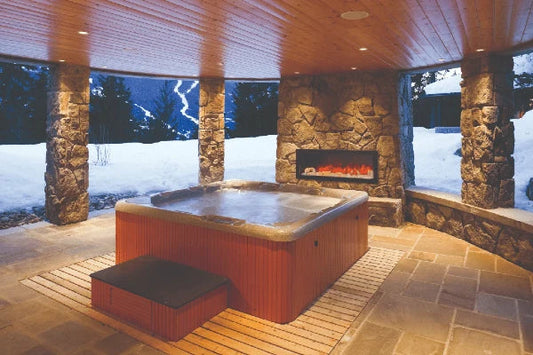 Panorama Slim 60" Full View Indoor Outdoor WiFi Enabled Smart Electric fireplace