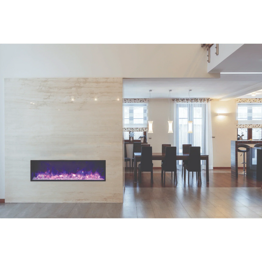 Panorama Slim 88" Full View Indoor Outdoor WiFi Enabled Smart Electric fireplace