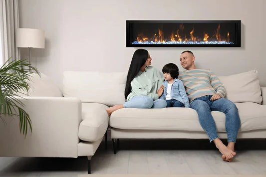 Panorama Slim 50" Full View Indoor Outdoor WiFi Enabled Smart Electric fireplace