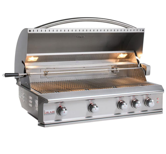 Blaze Professional 44" LUX 4-Burner Propane Gas Built-In Grill w/ Rotisserie
