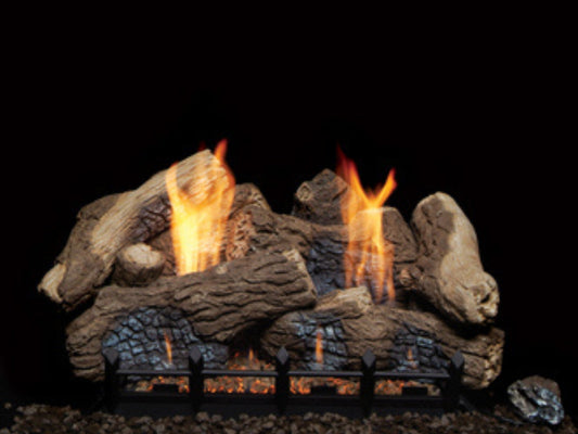 30" Berkley Oak 11 pc Fiber Ceramic Log Set for Natural Blaze Burners