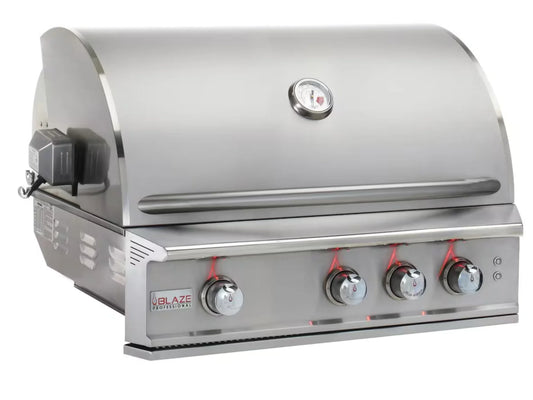 Blaze Professional LUX for 34" 3-Burner Built-In Propane Gas Grill w/ Rotisserie