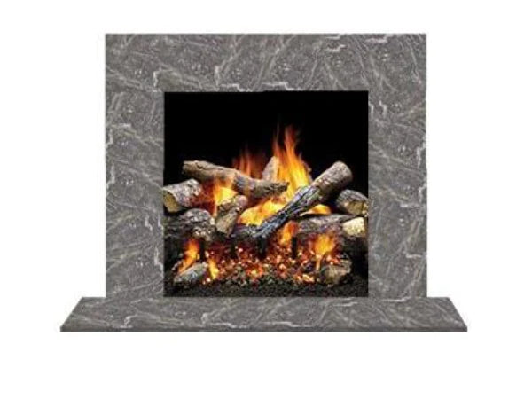 Majestic MBBTAMS1PK1 Design Series Set 1 Single-Pack Blue Tundra Marble Stone Surround