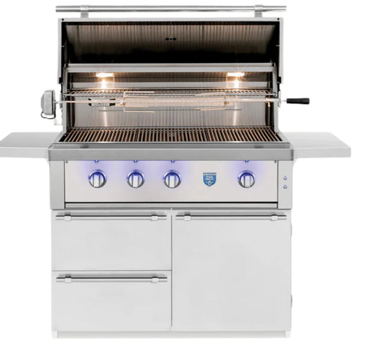 American Made Grills Freestanding Estate 42" 4-Burner Natural/Propane Gas Grill