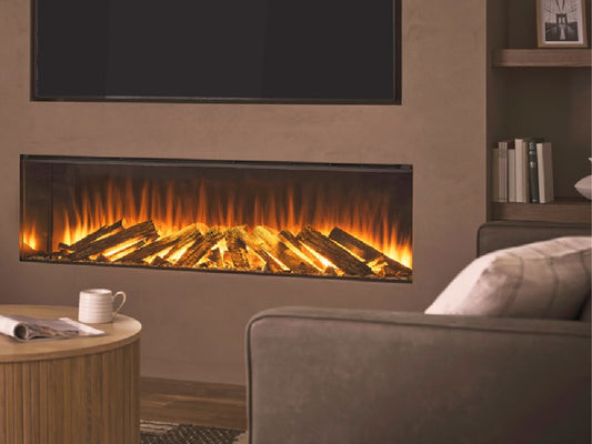 British Fires New Forest Black Edition Electric Fireplace