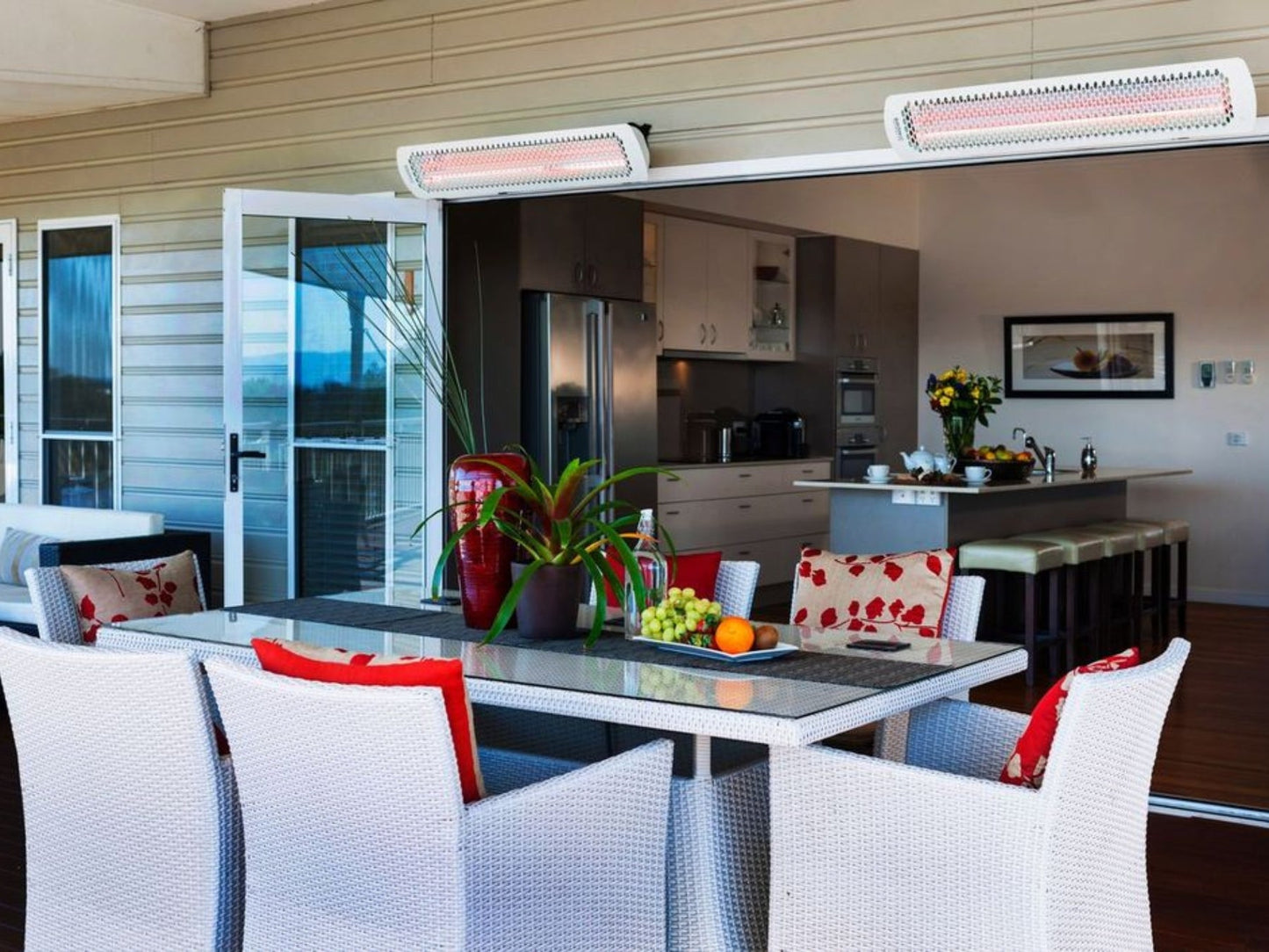 Bromic Heating Tungsten Smart-Heat 44" 4000W Series 277v White Electric Outdoor Patio Heater